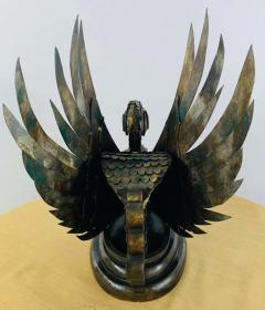 Swan Bronze Brutalist Statue a Pair - 2889109