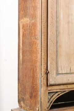 Swedish 1780s Gustavian Period Two Part Tall Cabinet with Original Paint - 3498572