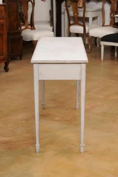 Swedish 1890s Painted Wood Console Table with Three Drawers and Tapered Legs - 3498613