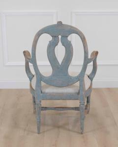 Swedish 18th Century Gustavian Painted Armchair - 4758141