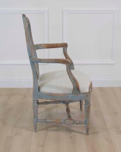 Swedish 18th Century Gustavian Painted Armchair - 4758146