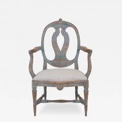 Swedish 18th Century Gustavian Painted Armchair - 4760792