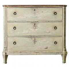 Swedish 18th Century Gustavian Painted Chest - 3627107