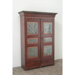 Swedish 18th Century Painted Armoire - 3484806