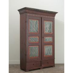 Swedish 18th Century Painted Armoire - 3484818