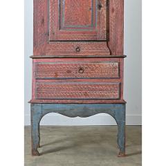 Swedish 18th Century Painted Cabinet on Stand - 4798352