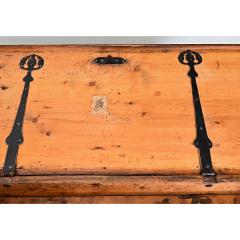 Swedish 18th Century Painted Chest Trunk - 4643022