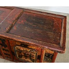 Swedish 18th Century Painted Chest Trunk - 4643048
