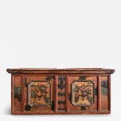 Swedish 18th Century Painted Chest Trunk - 4698902