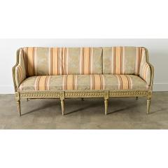 Swedish 18th Century Painted Upholstered Settee - 4150107