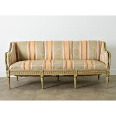 Swedish 18th Century Painted Upholstered Settee - 4150114