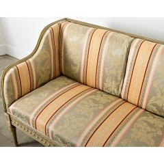 Swedish 18th Century Painted Upholstered Settee - 4150211