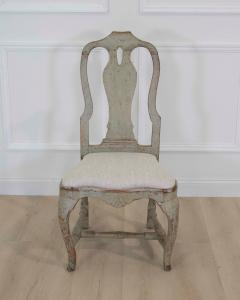 Swedish 18th Century Rococo Painted Chairs - 4707296