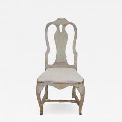 Swedish 18th Century Rococo Painted Chairs - 4708273