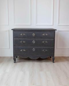 Swedish 18th Century Writing Desk Commode with Original Brass Hardware c 1760 - 4577593