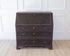 Swedish 19th Century Black Painted Pine Secretary Desk circa 1830 1840 - 4791378