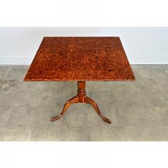 Swedish 19th Century Carl Hollst Square Tilt top Table - 4612034