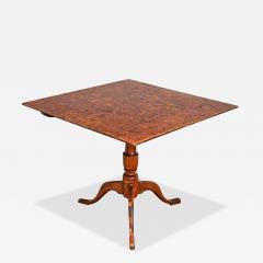 Swedish 19th Century Carl Hollst Square Tilt top Table - 4636057