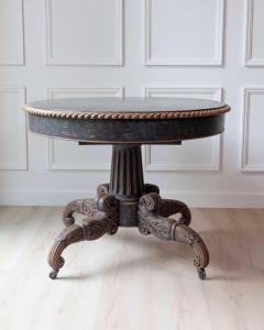 Swedish 19th Century Empire Oval Center Table circa 1830 - 4599654