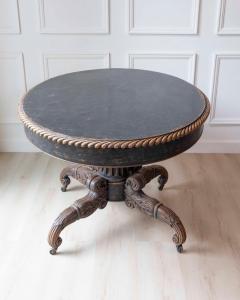 Swedish 19th Century Empire Oval Center Table circa 1830 - 4599659