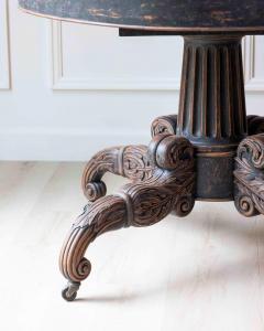 Swedish 19th Century Empire Oval Center Table circa 1830 - 4599661