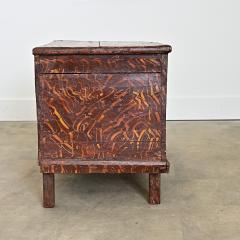 Swedish 19th Century Faux Bois Petite Painted Trunk - 4606878