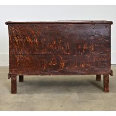 Swedish 19th Century Faux Bois Petite Painted Trunk - 4606879