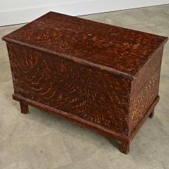 Swedish 19th Century Faux Bois Petite Painted Trunk - 4606881