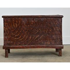 Swedish 19th Century Faux Bois Petite Painted Trunk - 4606885