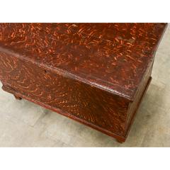 Swedish 19th Century Faux Bois Petite Painted Trunk - 4606886