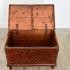 Swedish 19th Century Faux Bois Petite Painted Trunk - 4606887