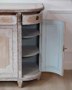 Swedish 19th Century Gustavian Style Four Door Demi Lune Buffet c 1880 - 4577481