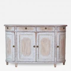 Swedish 19th Century Gustavian Style Four Door Demi Lune Buffet c 1880 - 4579104