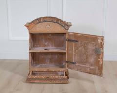 Swedish 19th Century Hand Painted Pine Wall Cabinet - 4663282