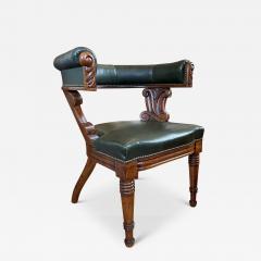 Swedish 19th Century Klismos Style Armchair in Oak - 3281991