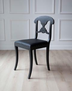 Swedish 19th Century Painted Dining Chairs Set of Ten - 4571703