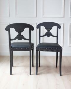 Swedish 19th Century Painted Dining Chairs Set of Ten - 4571706