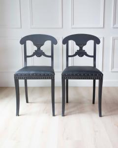Swedish 19th Century Painted Dining Chairs Set of Ten - 4571714
