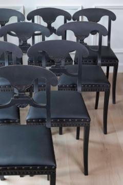 Swedish 19th Century Painted Dining Chairs Set of Ten - 4571796