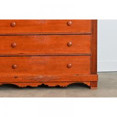 Swedish 19th Century Painted Linen Press - 4589709
