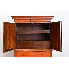 Swedish 19th Century Painted Linen Press - 4589714