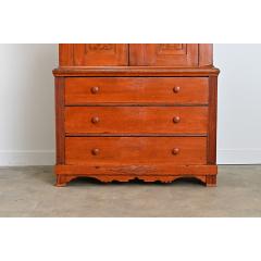 Swedish 19th Century Painted Linen Press - 4589715