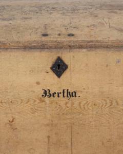Swedish 19th Century Painted Pine Blanket Chest - 4758161