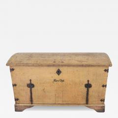 Swedish 19th Century Painted Pine Blanket Chest - 4760724