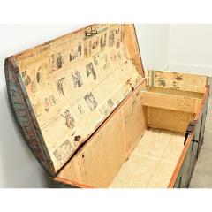 Swedish 19th Century Painted Pine Marriage Trunk - 3696764