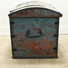 Swedish 19th Century Painted Pine Marriage Trunk - 3696840