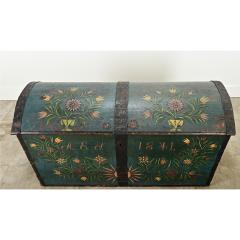 Swedish 19th Century Painted Pine Marriage Trunk - 3696824