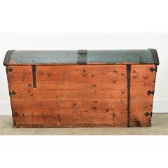 Swedish 19th Century Painted Pine Marriage Trunk - 3696849