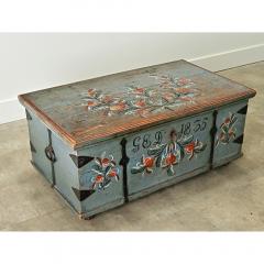 Swedish 19th Century Painted Pine Trunk - 3616249