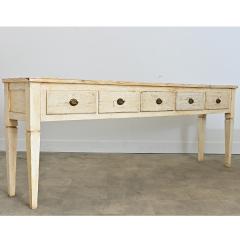 Swedish 19th Century Painted Server with Five Drawers - 4632710